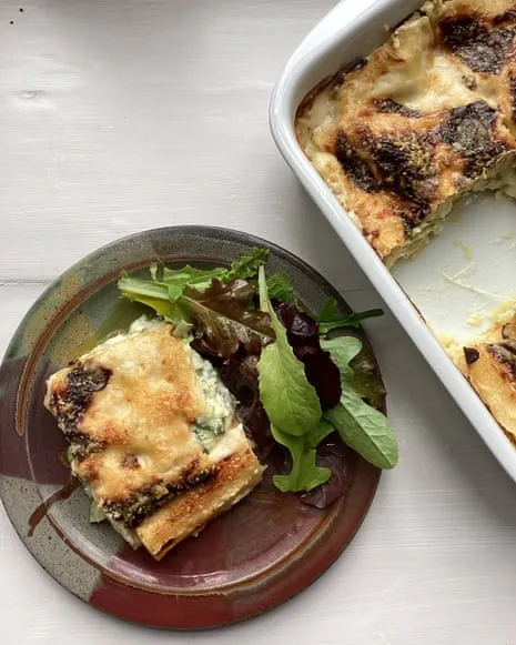 A Classic Dish for Lasagne with Summer Squash and Cheese Medley